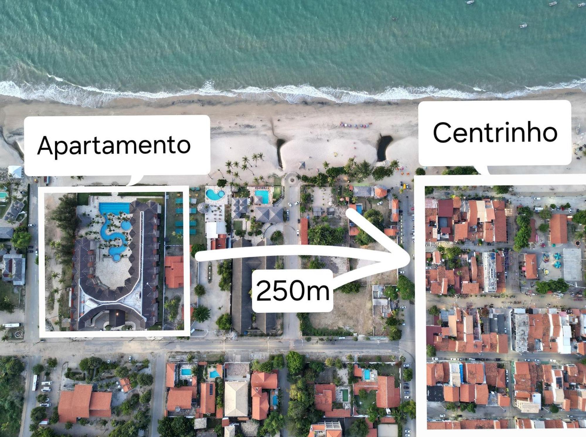 Kariribeach319A Flat 1Q Com Vista Maravilhosa Cumbuco Bagian luar foto